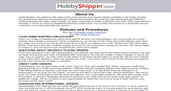 Desktop Screenshot of hobbyshipper.com