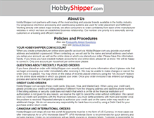 Tablet Screenshot of hobbyshipper.com